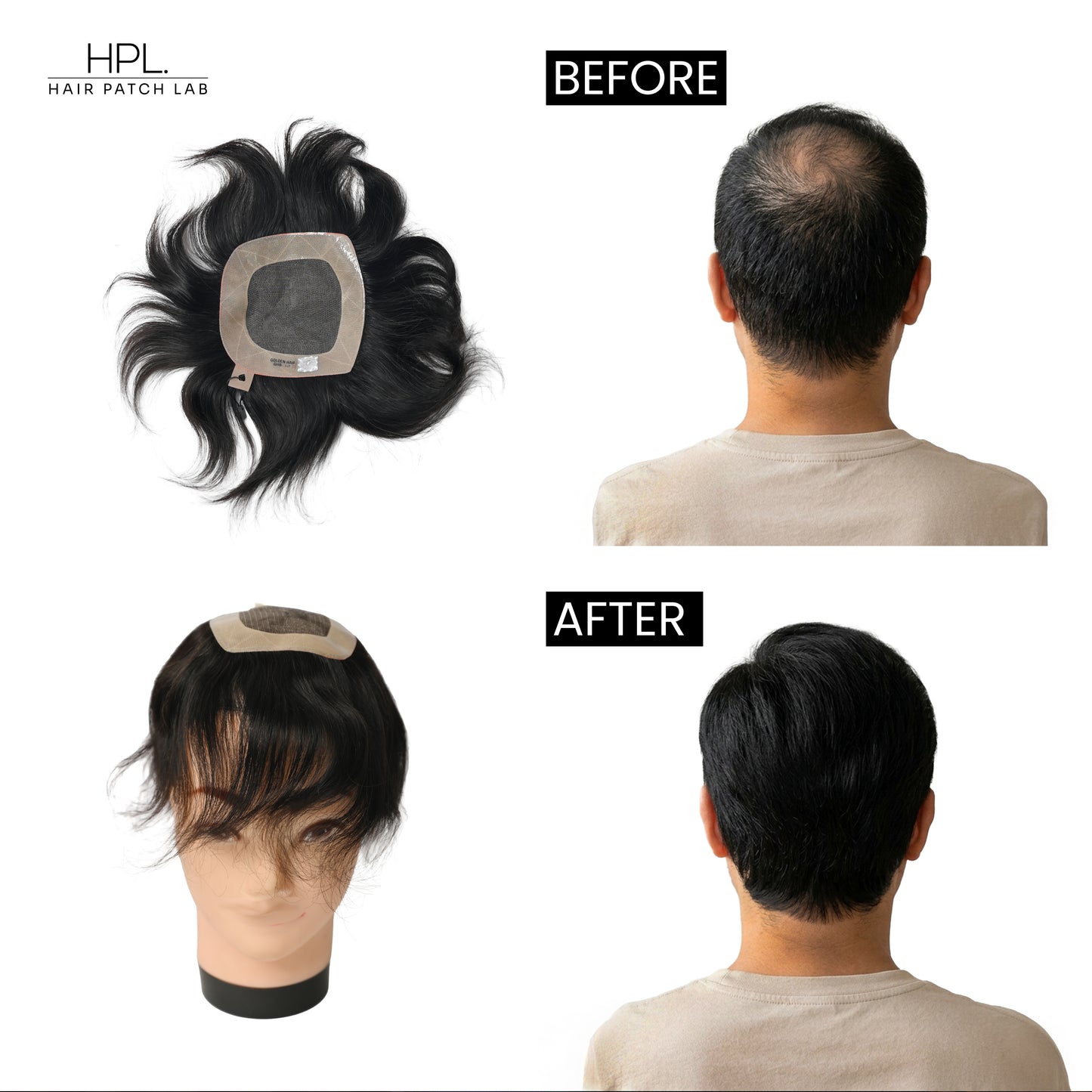 Crown Toppers Hair Patch | 100% Human Hair | Natural Hair