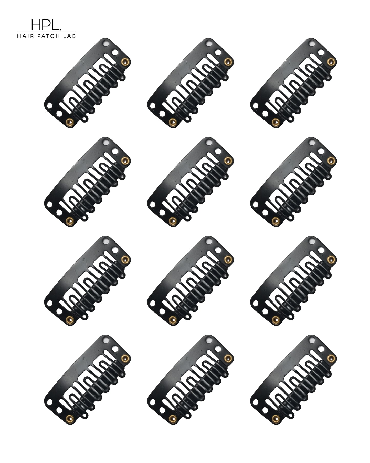 Hair Patch Clips – Easy Sew-On Wig Clips | Stainless Steel, Rust-Proof | Soft Silicone Grip for Strong Hold