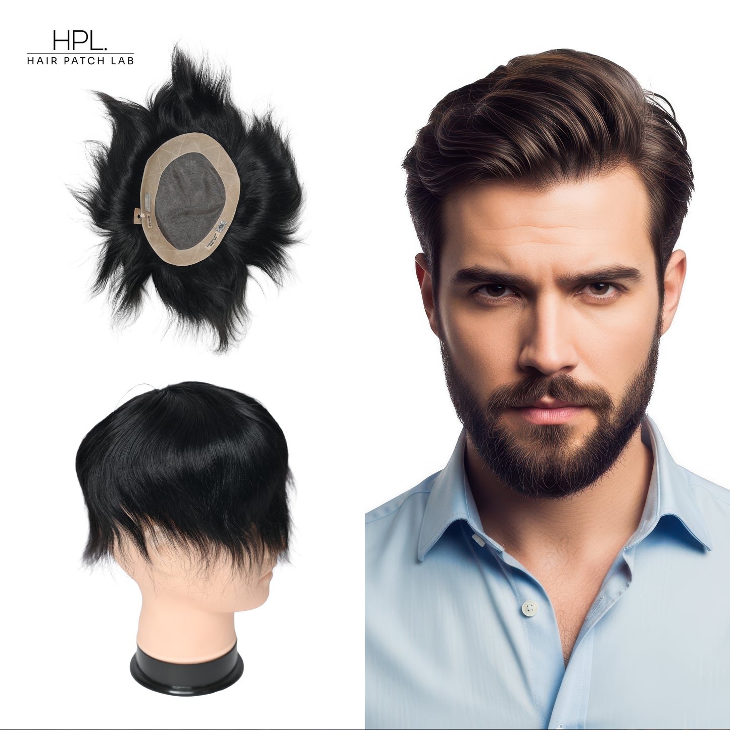 Golden Hair Patch | High Quality Hair Replacement | Natural Looking Hairs |