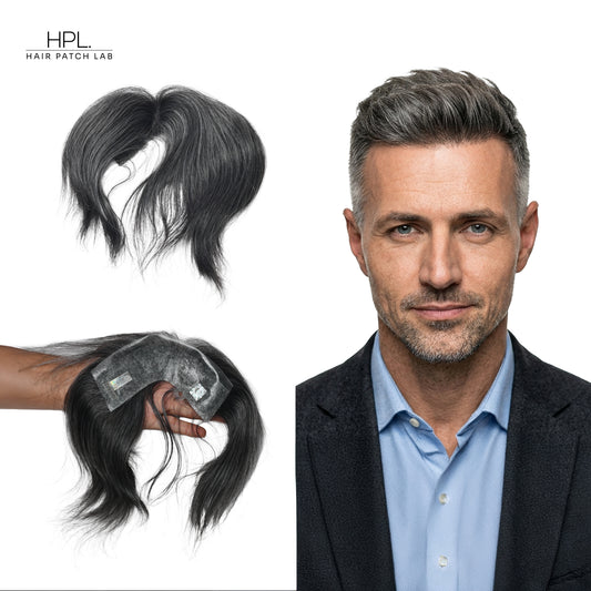 Front Hair Patch | 100% Natural Human Hairs | Best for Receding Hairlines