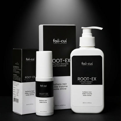 Foli-Cul ROOT-EX Hair Patch Shampoo & Conditioner