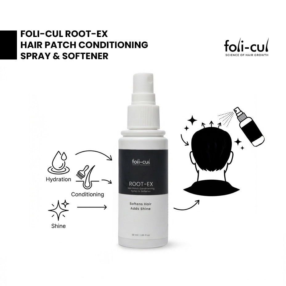 Foli-Cul ROOT-EX Hair Patch Conditioning Spray & Softener | Patch-Safe Care