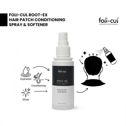 Foli-Cul ROOT-EX Hair Patch Conditioning Spray & Softener | Patch-Safe Care