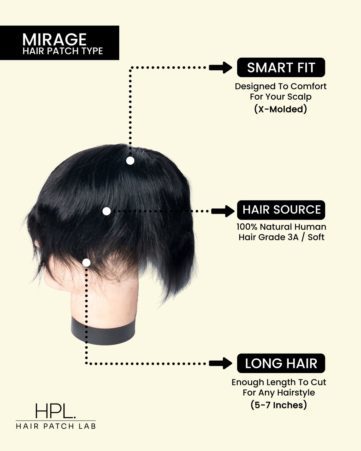 Mirage Hair Patch – Top Premium Invisible Hair System