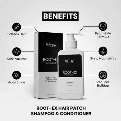 Foli-Cul ROOT-EX Hair Patch Shampoo & Conditioner