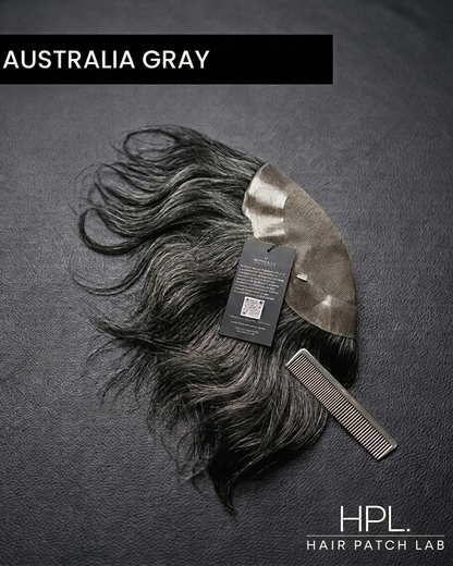 AUSTRALIA GRAY HAIR PATCH | PREMIUM LOOK HAIR WIG | 100% NATURAL HAIRS